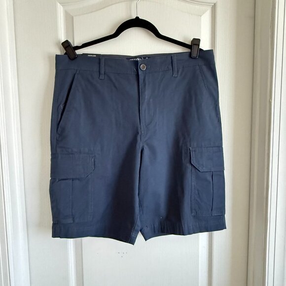 Chaps Mens Cargo Shorts Performance Stretch Navy 34 NWT - Picture 1 of 7